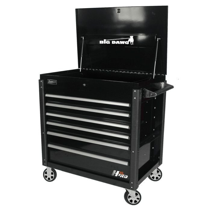 Homak Big Dawg HXL PRO 43" 6 Drawer Service Cart - 图片 2