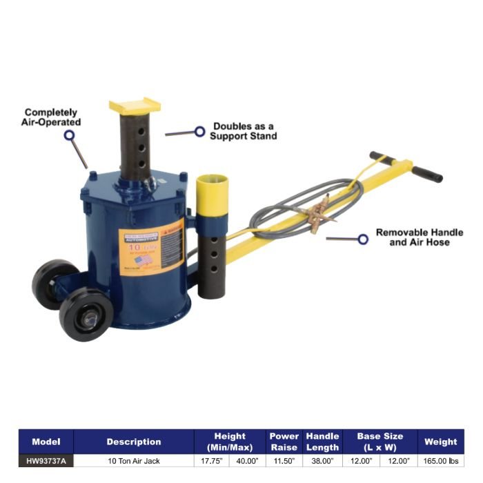 Hein-Werner 10-Ton Portable Air Jack - 图片 2