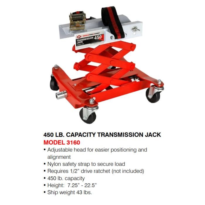 AFF Transmission Jack 450 lbs. Capacity - 图片 2