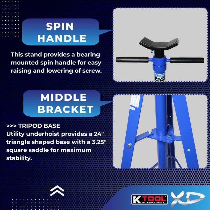 K Tool 2 Ton Under Hoist Jack Stand - 图片 3