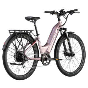 Aventon Level V2 Step-Thru Electric Bike – Pink