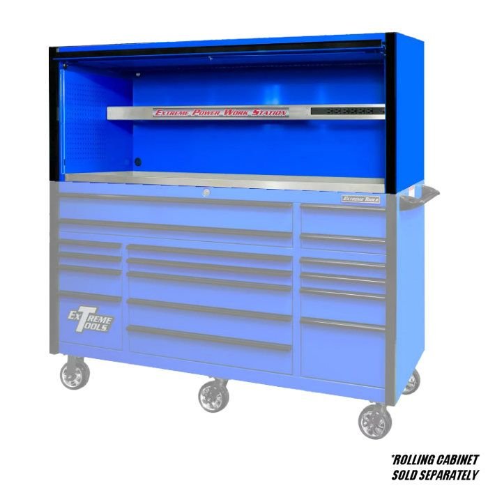 Extreme Tools EXQ Pro 72" Extreme Power Workstation Hutch - 图片 7