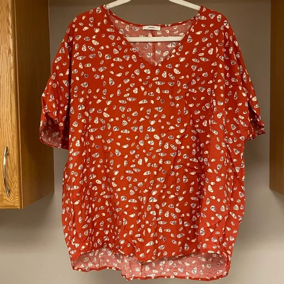 Flaunt Boutique Rust Pebble Blouse (复制)