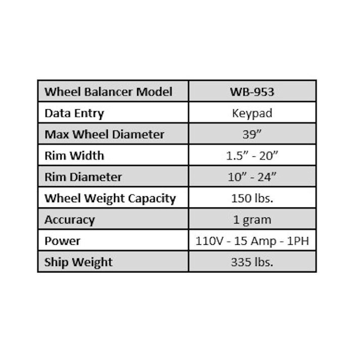 ASEplatinum WB-953 Computer Wheel Balancer - 图片 5