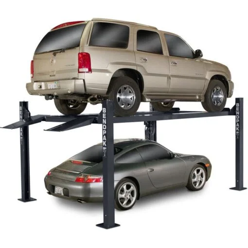 BendPak HD-9XL Ex-Wide & Long 4 Post Car Lift 9000 lb – New Gray - 图片 2